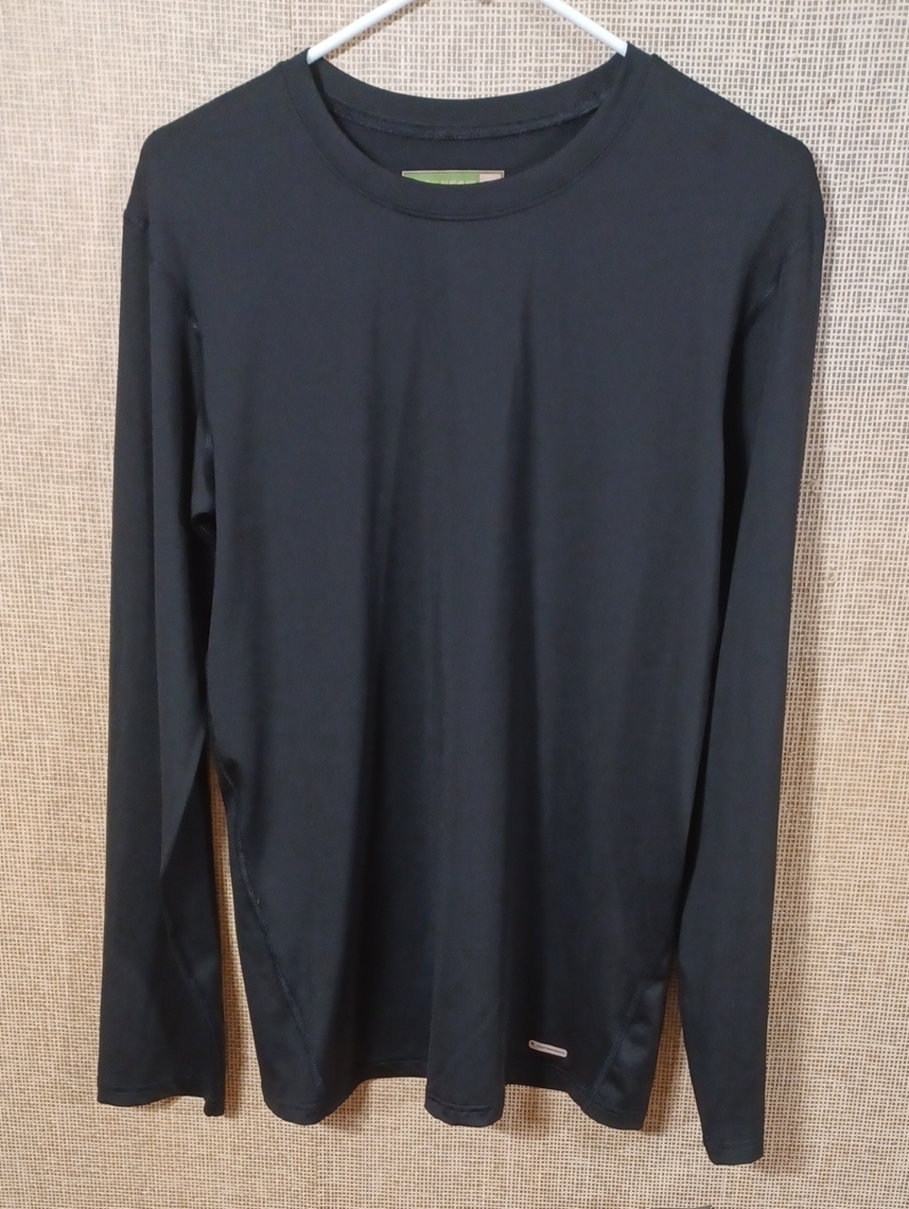 tek gear Black Long Sleeve Crew Neck Sport Shirt for Men